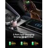 imageCar Charger USB C Fast Charging Retractable for iPhone 16 15 Pro Compact 75 Less Space 57W Fast Type C Car Charger Car Accessories Adapter for iPhone 16 15 Pro Max Samsung Galaxy S2524 AndroidPink