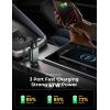 imageCar Charger USB C Fast Charging Retractable for iPhone 16 15 Pro Compact 75 Less Space 57W Fast Type C Car Charger Car Accessories Adapter for iPhone 16 15 Pro Max Samsung Galaxy S2524 AndroidGrey