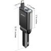imageCar Charger USB C Fast Charging Retractable for iPhone 16 15 Pro Compact 75 Less Space 57W Fast Type C Car Charger Car Accessories Adapter for iPhone 16 15 Pro Max Samsung Galaxy S2524 AndroidBlack