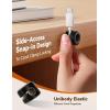image8Pack Cord Organizer JOYROOM Silicone Cable Clips 1s SideSnap Lock Desktop Cable Management Adhesive Phone Charger Wire Keeper for Nightstand Office Workspaces Desk Organization Home AccessoriesBlack