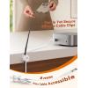 image8Pack Cord Organizer JOYROOM Silicone Cable Clips 1s SideSnap Lock Desktop Cable Management Adhesive Phone Charger Wire Keeper for Nightstand Office Workspaces Desk Organization Home AccessoriesWhite