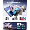 imageJOYROOM 81W Bluetooth 54 Car Adapter FM Transmitter PD ampamp QC 30 USB C Car Charger Cigarette Lighter Adapter HandsFree Calling Radio Support USB Drive Stronger Dual Mics ampamp HiFi Deep Bass SoundPink