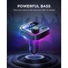 imageJOYROOM 81W Bluetooth 54 Car Adapter FM Transmitter PD ampamp QC 30 USB C Car Charger Cigarette Lighter Adapter HandsFree Calling Radio Support USB Drive Stronger Dual Mics ampamp HiFi Deep Bass SoundBlack