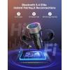 imageJOYROOM Bluetooth 54 FM Transmitter for Car 60W PD 30 Bluetooth Car Adapter Fast Charging with USB C Cable Cigarette Lighter Radio Music Adapter HandsFree Calling Light Control USB DriveBlack