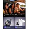 imageJOYROOM Bluetooth 54 FM Transmitter for Car 60W PD 30 Bluetooth Car Adapter Fast Charging with USB C Cable Cigarette Lighter Radio Music Adapter HandsFree Calling Light Control USB DriveBlack