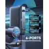 imageJOYROOM 6 Ports ampamp 204W Car Charger USB C Car USB Charger Multi Port Fast Car Charger Starlink Mini Car Adapter Cigarette Lighter Adapter for iPhone 16 Pro MaxiPadMacBook ProAir