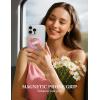 imageJOYROOM Magnetic Phone Grip Silicone Finger Loop Grip Stylish TwinkleGlitter Phone Grip for Magsafe for iPhone 16 Pro Max15 Pro Max141312 Series Pink