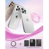 imageJOYROOM Magnetic Phone Grip Silicone Finger Loop Grip Stylish TwinkleGlitter Phone Grip for Magsafe for iPhone 16 Pro Max15 Pro Max141312 Series Pink