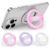 imageJOYROOM Magnetic Phone Grip Silicone Finger Loop Grip Stylish TwinkleGlitter Phone Grip for Magsafe for iPhone 16 Pro Max15 Pro Max141312 Series Pink