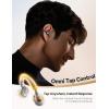 imageJOYROOM OE3 ClipOn Earbuds Wireless Open Ear Earbuds Headphones with Auto LR Recognition Omni Tap Control Immersive Sound and UltraLight 49g Fit Comfortable for Workouts and Daily UseBlackBlack