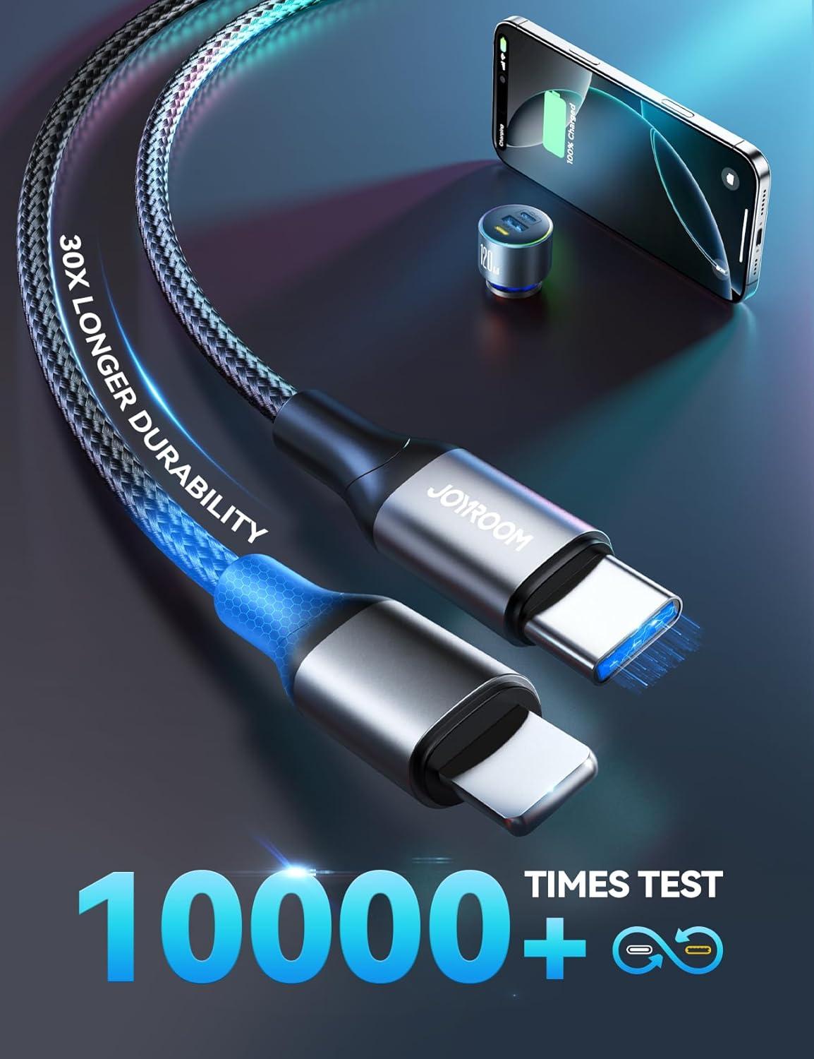 image120W Car Charger USB C PD 100W Type C Car Charger Upgrade UltraCompact iPhone 17 Charger for Car 3Port Cigarette Lighter Adapter for MacBook ProAir