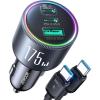 imageJOYROOM 120W  175W USB C Car Charger Combo 3Port Fast Charging Car Charger Set with PD100W  PD45W  USB30W Includes USBC Cables Type C for iPhone 1615 Samsung Galaxy iPad Laptop