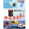 imageJOYROOM Air Pump for Inflatables with 3600 mAh Battery ampamp Camping Light and 7 in 1 Cigarette Lighter Adapter