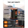 imageJOYROOM Air Pump for Inflatables with 3600 mAh Battery ampamp Camping Light and 7 in 1 Cigarette Lighter Adapter