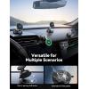 imageJOYROOM for iPhone Magsafe Car Mount Charger Vacuum ampamp Gel 2in1 Strong Suction Magsafe Car Charger 15W Faster Charging Adjustable Suction Cup Phone Mount for iPhone 17 16 15 14 13 Pro Max BlackBlack