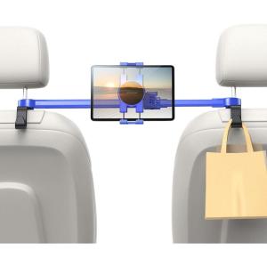 imageJOYROOM Car Tablet Holder Mount Extension Arm ipad Headrest Stand for Back Seat Tablet Car Mount for iPad Pro Air Mini Galaxy Tab Kindle Fire HD Switch OLED 4713quot DevicesPurple
