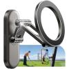 imageUpgraded Magnetic Golf Cart Phone Holder TrifoldAll Alloy Golf Gifts for Men Women Him Golf Cart Accessories 2025 Stocking Stuffers Compatible with MagSafe iPhone 1712 Fits EZGO Club Car YamahaBlack