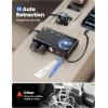 image:imageJOYROOM 9 in 1 Cigarette Lighter Splitter 227W Dual Retractable Car Charger  45W USB C Fast Charger for iPhone 17Samsung 12V24V Independent Switches Cigarette Lighter Adapter for All Car Devices