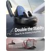 image:imageJOYROOM Car Phone Holder Mount 360 RotationThick Case Friendly Cell Phone Car Mount with Adjustable Spring Clip Universal Dashboard Phone Holder AntiSlip Silicone for iPhone BlackBlack