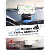 image:imageJOYROOM Car Phone Holder Mount 360 RotationThick Case Friendly Cell Phone Car Mount with Adjustable Spring Clip Universal Dashboard Phone Holder AntiSlip Silicone for iPhone BlackBlack