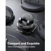 image:imageJOYROOM Car Phone Holder Mount 360 RotationThick Case Friendly Cell Phone Car Mount with Adjustable Spring Clip Universal Dashboard Phone Holder AntiSlip Silicone for iPhone BlackTitanium Black