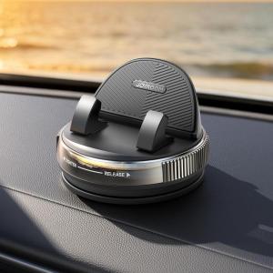 image:imageJOYROOM Car Phone Holder Mount 360 RotationThick Case Friendly Cell Phone Car Mount with Adjustable Spring Clip Universal Dashboard Phone Holder AntiSlip Silicone for iPhone BlackTitanium Black