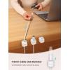 image:image6 Pack Magnetic Cable Clips Cable Smooth Adjustable Cord Holder Under Desk Cable Management JOYROOM Adhesive Wire Holder Keeper Organizer for Home Office Desk Phone Car Wall Desktop NightstandWhite