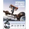 image:imageJOYROOM Motorcycle Phone Mount Holder  Dual Vibration Dampener150mph AntiShock Phone Holder for Motorcycle Metal Extension Handlebar Clamp Bicycle Bike Phone Holder Mount for 477 Cell PhonesOrange