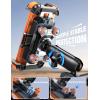 image:imageJOYROOM Motorcycle Phone Mount Holder  Dual Vibration Dampener150mph AntiShock Phone Holder for Motorcycle Metal Extension Handlebar Clamp Bicycle Bike Phone Holder Mount for 477 Cell PhonesOrange