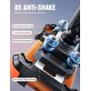 image:imageJOYROOM Motorcycle Phone Mount Holder  Dual Vibration Dampener150mph AntiShock Phone Holder for Motorcycle Metal Extension Handlebar Clamp Bicycle Bike Phone Holder Mount for 477 Cell PhonesOrange