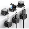 image:image12 Pack Magnetic Cord Holder Cord Organizer Cable Clip for Desk Management JOYROOM Smooth Adjustable Cable Clip Wire Holder Keeper Organizer for Home Office Desk Phone Car Wall Desktop Nightstand