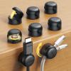 image:image8 Pack JOYROOM Magnetic Cable Clips Organizer Cord 360 Rotatable Wire Keeper Holder with Strong Adhesive Nightstand Desk Cable Management Phone Charger Holder for Car Wall Home Office Accessories