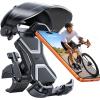 image:imageJOYROOM Bike Phone Holder Mount Avoid GlareFull Silicone Protection Phone Mount for Scooter Ebike Bicycle Handlebar Cell Phone Clamp for iPhone 17 16 15 Pro Max S26 More 477 PhonesBlack
