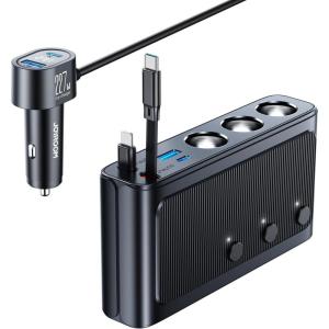 image:imageJOYROOM 9 in 1 Cigarette Lighter Splitter Independent Switches Cigarette Lighter Adapter for Car Devices