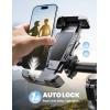 image:imageJOYROOM Bike Phone Holder Hidden Tracker Storage Phone Holder for Bike 1S Auto Lock Motorcycle Phone Mount for Bike Bicycle Ebike Accessories Handlebar Phone Mount for All 5872 Cell PhonesBlack