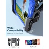 image:imageUpgraded DoubleFold Golf Cart Phone Holder Mount 1s LockRelease Magnetic Golf Phone Caddy Golf Cart Accessories Compatible with iPhone Galaxy Samsung 477 Phones for EZGO Club Car YamahaBlack  Blue