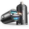 image:imageJOYROOM 2Pack 125W USB C Car Charger Mini Flush Fit amp Pull Ring DualPort Fast Car Charger USB C Car Cigarette Lighter USB Charger for iPhone 171615 Galaxy S2625 MacBook Air iPad and More