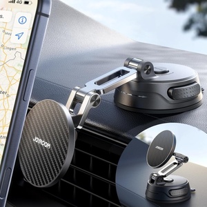 image:imageJOYROOM Car Mount for iPhone TriFold MagSafe iPhone Car Mount Suction ProGel Base 360 Rotation iPhone Car Holder Strong Magnet for iPhone 17 Pro Max and Other SeriesNot for ChargingCarbon Fiber