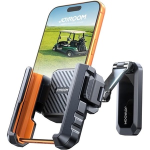 image:imageJOYROOM Upgraded Doublefold Golf Cart Phone Holder Mount Golf Cart Accessories Gift for Men Women Phone Caddy for iPhone Galaxy Samsung Fits Yamaha EZGO Club Car