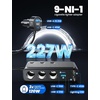 image:image2 Pack 9 in 1 Cigarette Lighter Splitter 227W Dual Retractable Car Charger  45W24V36W12V USB C Fast Charger for iPhone 17Samsung