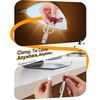 image:image8Pack Cord Organizer JOYROOM Cable Clips 1s SideSnap Lock Silicone Cord Holder Cable Management Adhesive Cord Clips Phone Charger Wire Keeper Office Workspaces Desk Organization Home AccessoriesViva Magenta