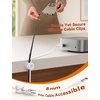 image:image8Pack Cord Organizer JOYROOM Cable Clips 1s SideSnap Lock Silicone Cord Holder Cable Management Adhesive Cord Clips Phone Charger Wire Keeper Office Workspaces Desk Organization Home AccessoriesWhite