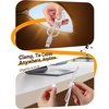 image:image8Pack Cord Organizer JOYROOM Cable Clips 1s SideSnap Lock Silicone Cord Holder Cable Management Adhesive Cord Clips Phone Charger Wire Keeper Office Workspaces Desk Organization Home AccessoriesWhite