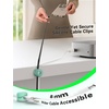 image:image8Pack Cord Organizer JOYROOM Cable Clips 1s SideSnap Lock Silicone Cord Holder Cable Management Adhesive Cord Clips Phone Charger Wire Keeper Office Workspaces Desk Organization Home AccessoriesMint Chocolate