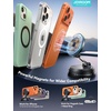 image:imageJOYROOM Only for iPhone 15W Magsafe Car Charger with Vacuum amp Gel Strong Suction 360 Vacuum Magnetic Car Phone Holder Charger Car Mount for iPhone OrangeOrange