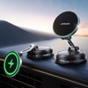 image:imageJOYROOM Only for iPhone 15W Magsafe Car Charger with Vacuum amp Gel Strong Suction 360 Vacuum Magnetic Car Phone Holder Charger Car Mount for iPhone OrangeOrange