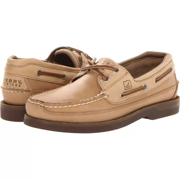Sperry Mens Mako 2-Eye Boat Shoe, Oak, 10 Wide