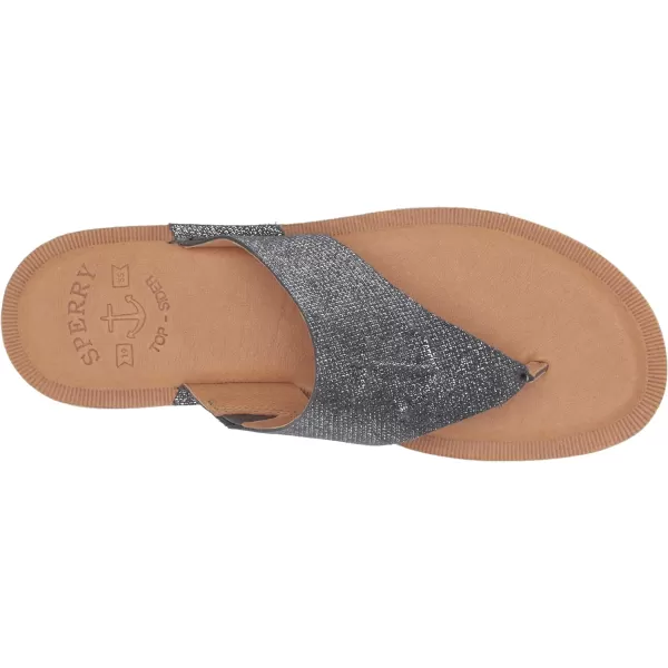 Sperry Women's Seaport Thong Metallic Leather Sandal
