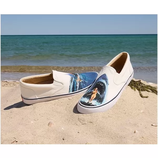 Sperry Womens Striper Ii Slip on Jaws SneakerWhite