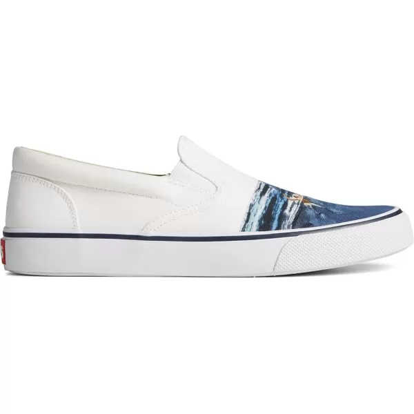 Sperry Womens Striper Ii Slip on Jaws SneakerWhite